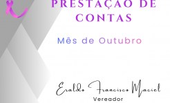 ATIVIDADES DO VEREADOR ERALDO FRANCISCO MACIEL NO MÊS DE OUTUBRO DE 2025 Eraldo Outubro 2025