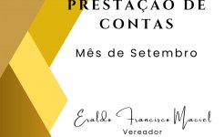 ATIVIDADES DO VEREADOR ERALDO FRANCISCO MACIEL NO MÊS DE SETEMBRO DE 2025 Eraldo setembro de 2025