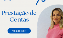 PRESTAÇÃO DE CONTAS DA VEREADORA - LARISSA CAMPOS ANDRADE DO MÊS DE ABRIL DE 2025 LARISSA ABRIL 2025